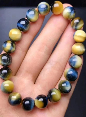 天然梦幻虎眼石水晶手串