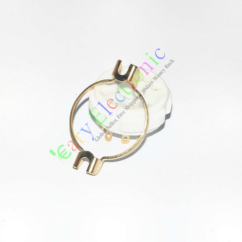 九脚陶瓷镀金管座GZC9-2-G电子管适EL504 PL504 EL519 6P12P等 - 图0