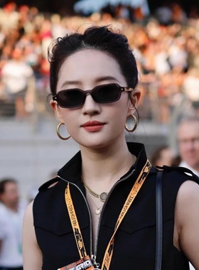 刘亦菲同款墨镜女高级感显瘦可配近视有带度数太阳镜防紫外线防晒
