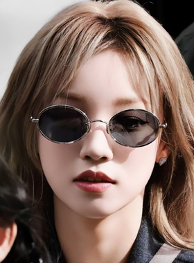 宋雨琦同款复古老钱风墨镜女高级感小脸专用时尚太阳眼镜可配度数