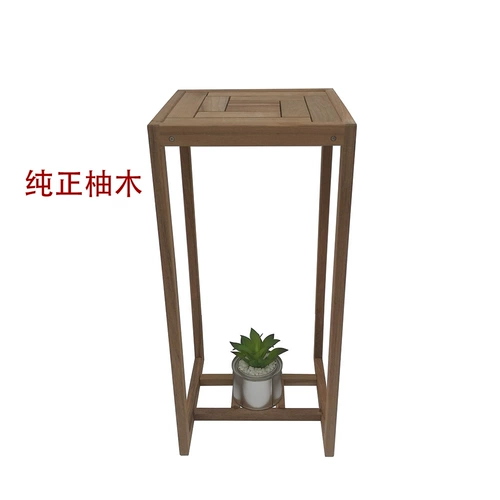 Тик сплошной древесина цветочная стенда гостиной пол -наступает антикварным бонсайским аквариумом простая крытая полка китайский балкон