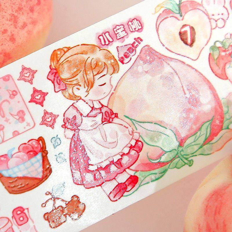 芯陌闪闪特油胶带新品第九弹限定全套可爱风人物贴纸装饰手账胶带,淘宝优惠券,粉丝福利购,淘宝优惠卷