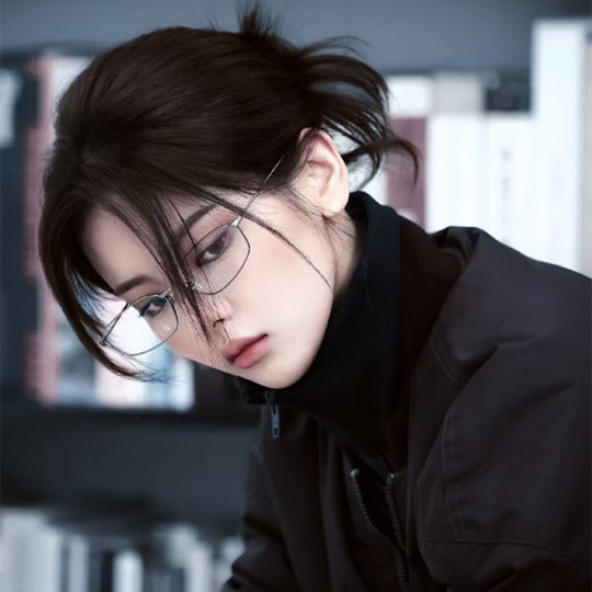 杨超越同款纯钛眼镜近视可配度数女银色素颜超轻显瘦猫眼眼睛镜框