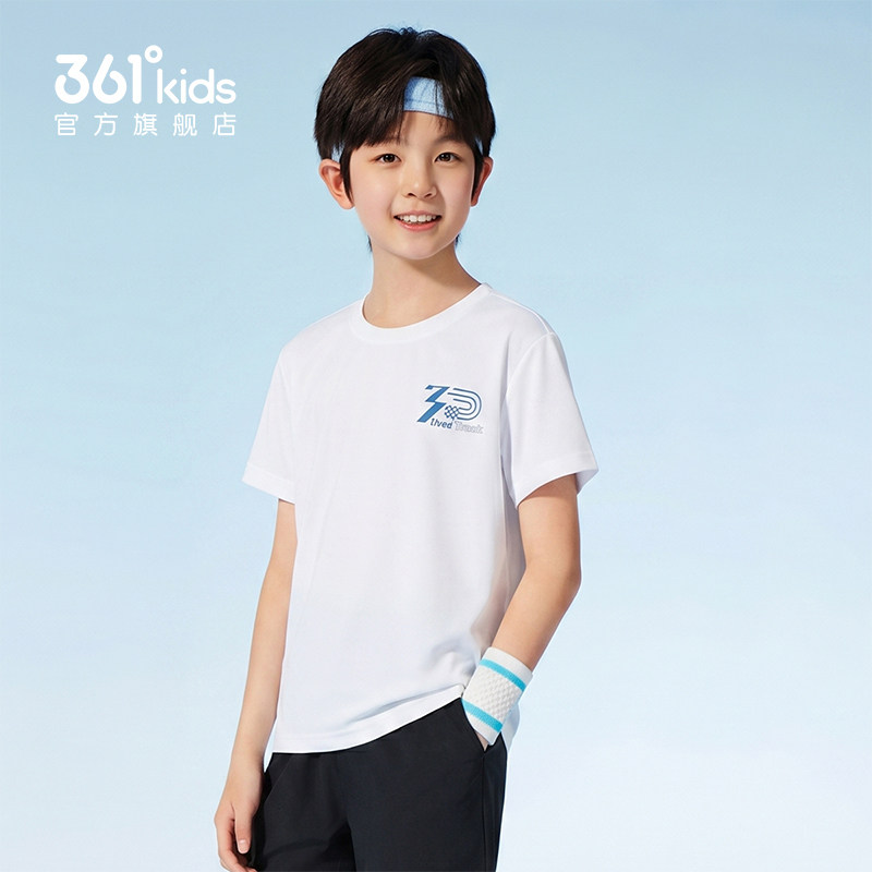 迅干科技2.0|商场同款361男童短袖T恤2026年夏季新款女童通码上衣 迅干科技2.0|商场同款361男童短袖T恤2026年夏季新款女童通码上衣