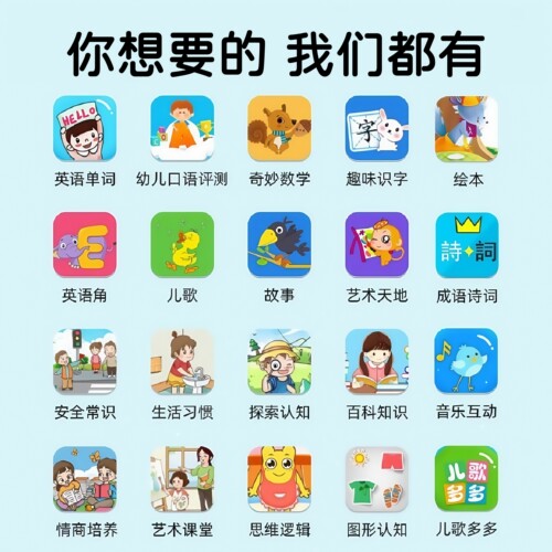 e路相伴儿童智能点读学习早教机动画唱儿歌故事宝宝0到3-6岁 - 图3