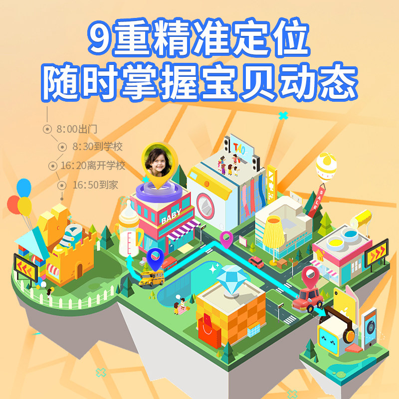 【顺丰当天发】5g全网通儿童电话手表 e路相伴智能儿童手表