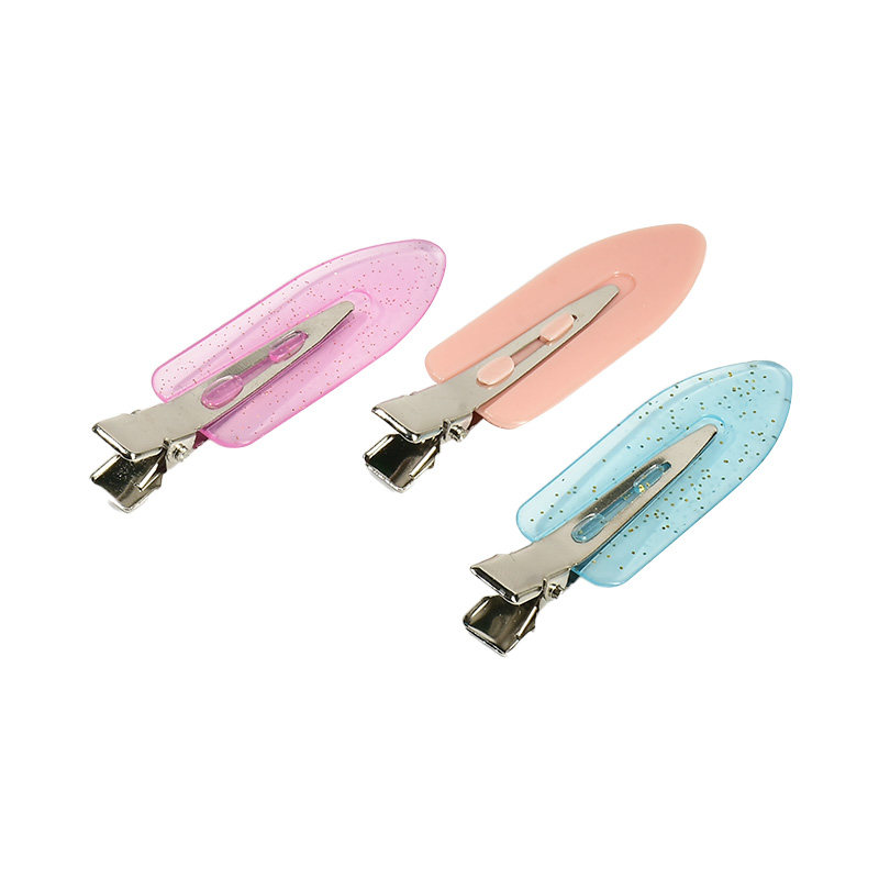 9.9元50个无痕发夹奶油胶diy手工材料头饰边夹刘海夹子发卡发饰品 - 图3