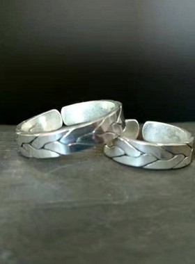 云南银饰手工99足银丽江雪花银