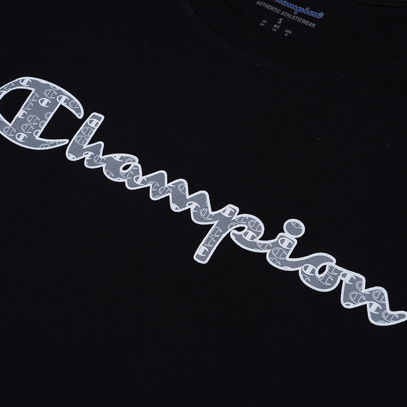 Champion /冠军男士胸前草写logo圆领短袖T恤内搭夏GT23H-586559 - 图2