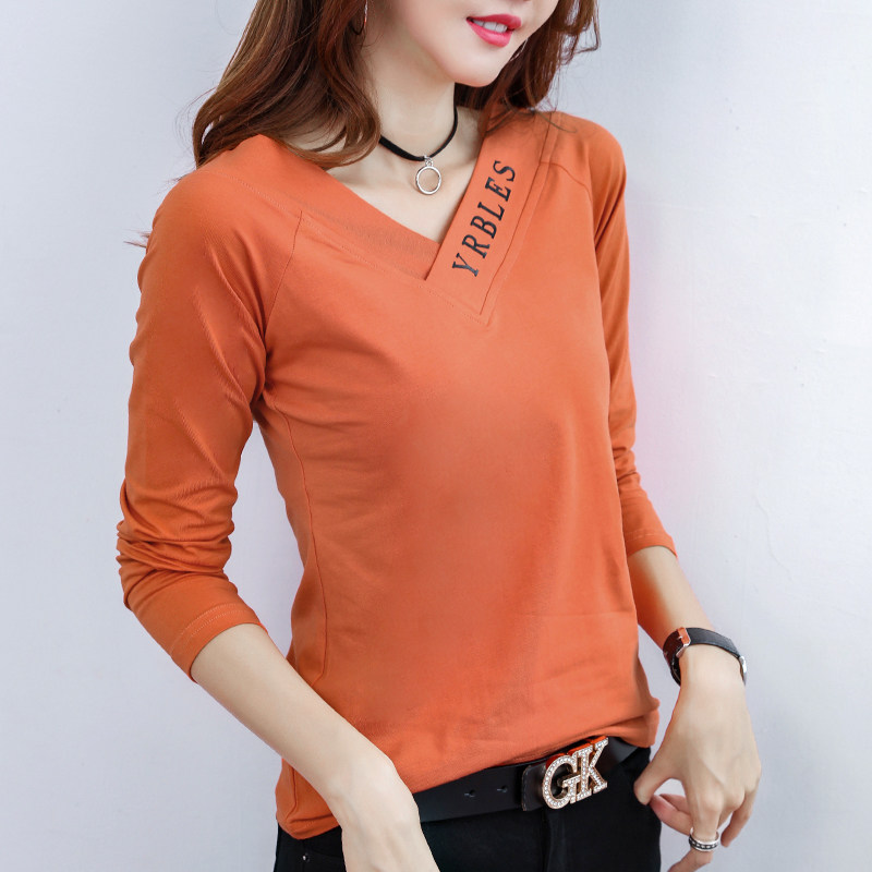 洋气春秋黑色长袖2020年新款t恤 轩凌子T恤