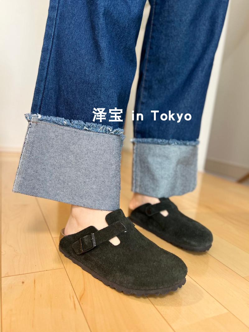 日本直邮包税BIRKENSTOCK Boston勃肯包头拖鞋软木底男女半包博肯-图1