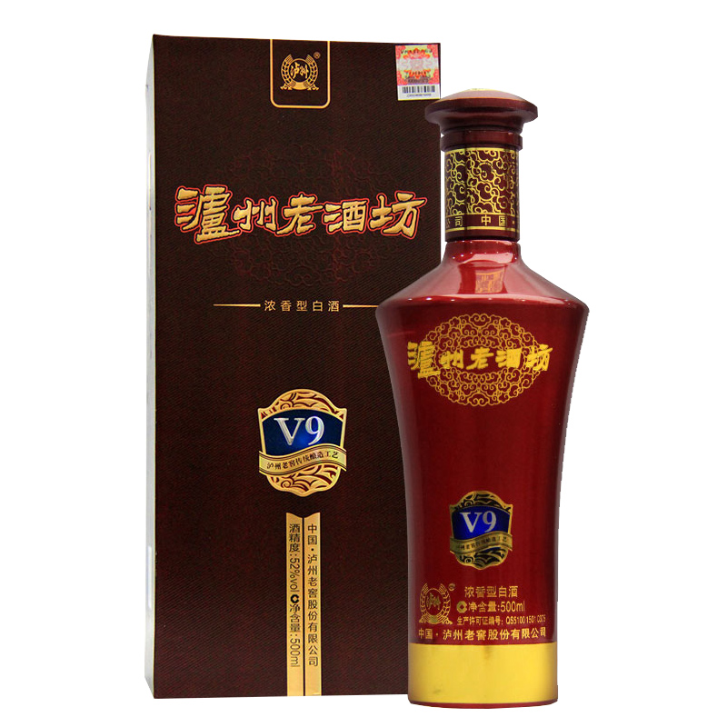 【酒厂直供】泸州老酒坊52度V9浓香型500ml*6瓶整箱节日送礼白酒-图3