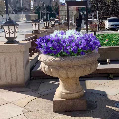 仿真薰衣草风信子假花花束绢花塑楼盘装饰花室外工程花花箱装饰