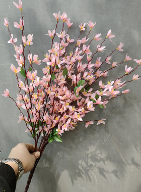 仿真花迎春花黄色花舞蹈道具假花