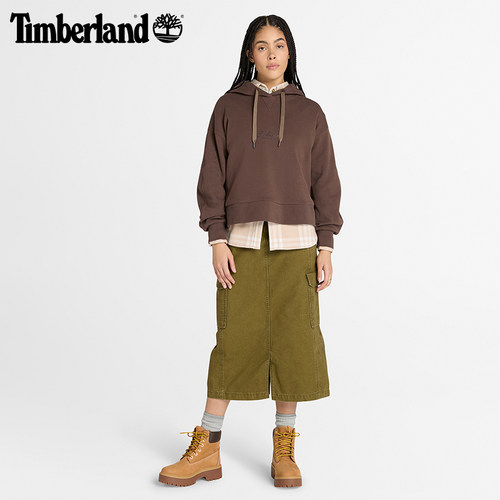 Timberland添柏岚官方女装套头卫衣冬新款户外休闲宽松舒适|A421B - 图1