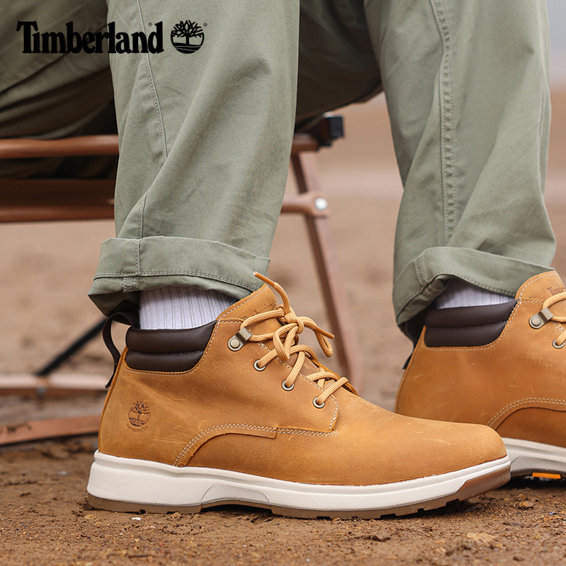 Timberland添柏岚官方踢不烂男鞋春夏中帮户外皮革防水耐穿|A5SAM - 图2