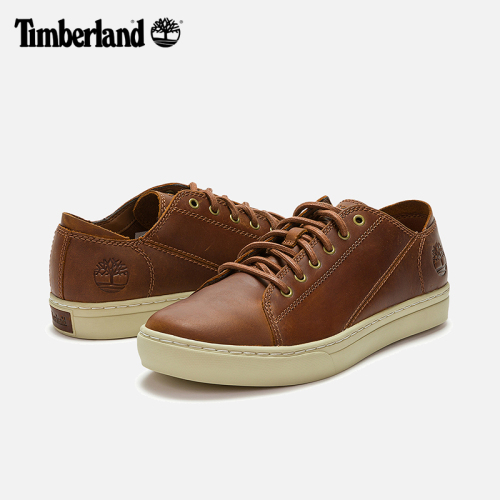 Timberland添柏岚官方男鞋24春季新款板鞋户外皮革休闲低帮|A2HGE