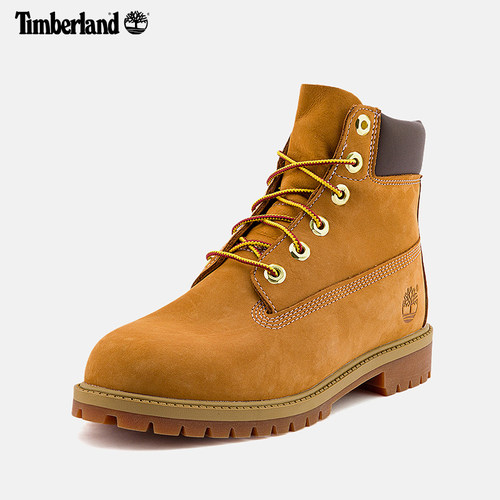 Timberland添柏岚官方童鞋青少年大黄靴马丁靴高帮户外偏大|12909 - 图0