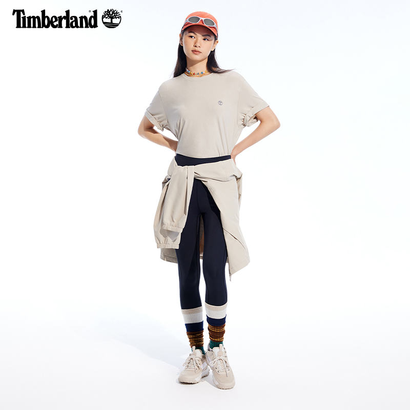 Timberland添柏岚官方男女同款短袖T恤24夏快干凉感轻量宽松A66CK-图2