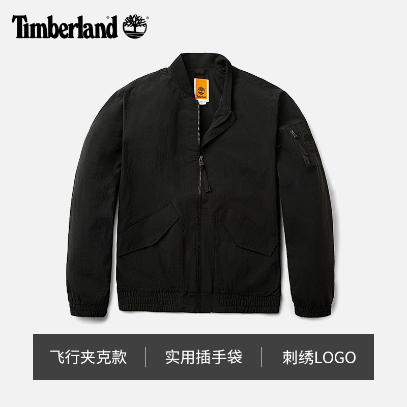 Timberland添柏岚官方男款飞行夹克24春夏新户外防泼水防风|A4225 - 图1