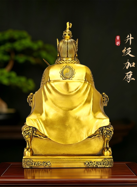 黄铜张天师像供奉摆件