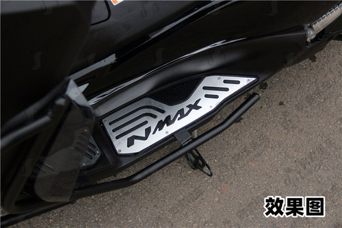 适用于雅马哈20-24款NMAX155 脚踏板 改装脚踏板脚踏皮垫金属脚踏 - 图3