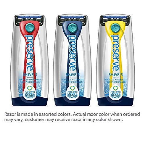 Preserve Shave 5 Five Blade Refillable Razor  Made from Recy - 图0