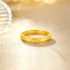 Safir gold ring pure gold 999.9 plaid ring classic lace women's ring diamond plaid live mouth women's ring