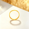Saphire gold ring pure gold 999.9 auspicious gold ring broken ice female ring hammer pattern rich ring gift