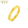 Safir gold ring pure gold 999.9 plaid ring classic lace women's ring diamond plaid live mouth women's ring