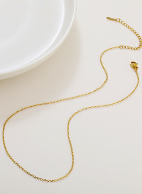 保色龙虾扣o字链盒仔链珠链项链手链diy饰品可调节链子项链