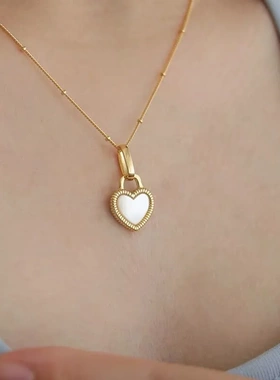 s925纯银黑玛瑙白贝母双色项链