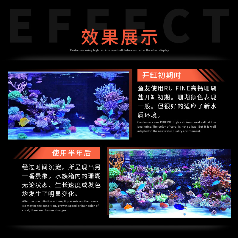 【RUIFINE】瑞丰高钙珊瑚盐REEF SALT PRO加强型SPS海盐LPS高钙盐 - 图1