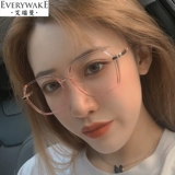 Старое цветочное зеркало Женское стиль против легкого легкого света с высоким содержанием мужчин Большой рамный сопротивление, усталость, восстановление моды, ультрасовременное высокопоставленное среднее и пожилые очки, стая