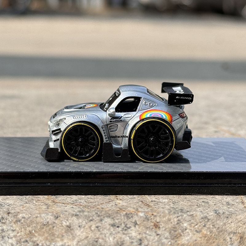 YM ERA Q 蛋车 1:64 奔驰 AMG GT3 安全车 Q车 树脂 汽车模型收藏 - 图0