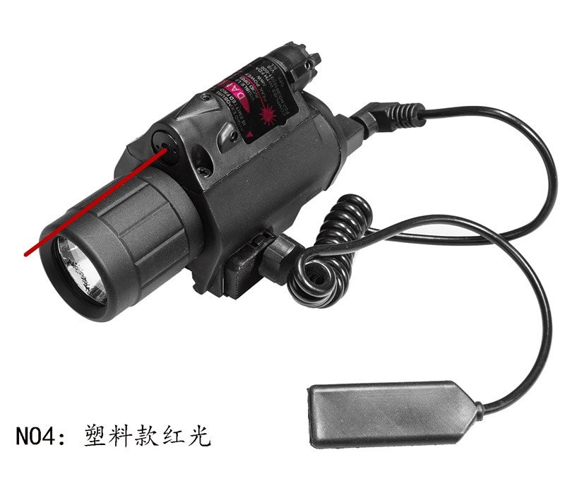 LED手电红激光/镭射两用型 M6多功能手电 夜间露营照明 带鼠尾 - 图2