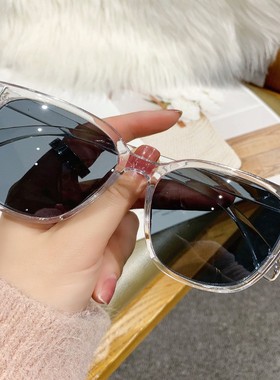 大脸显瘦防晒近视墨镜女时尚网红街拍黑色大框圆形太阳镜防紫外线