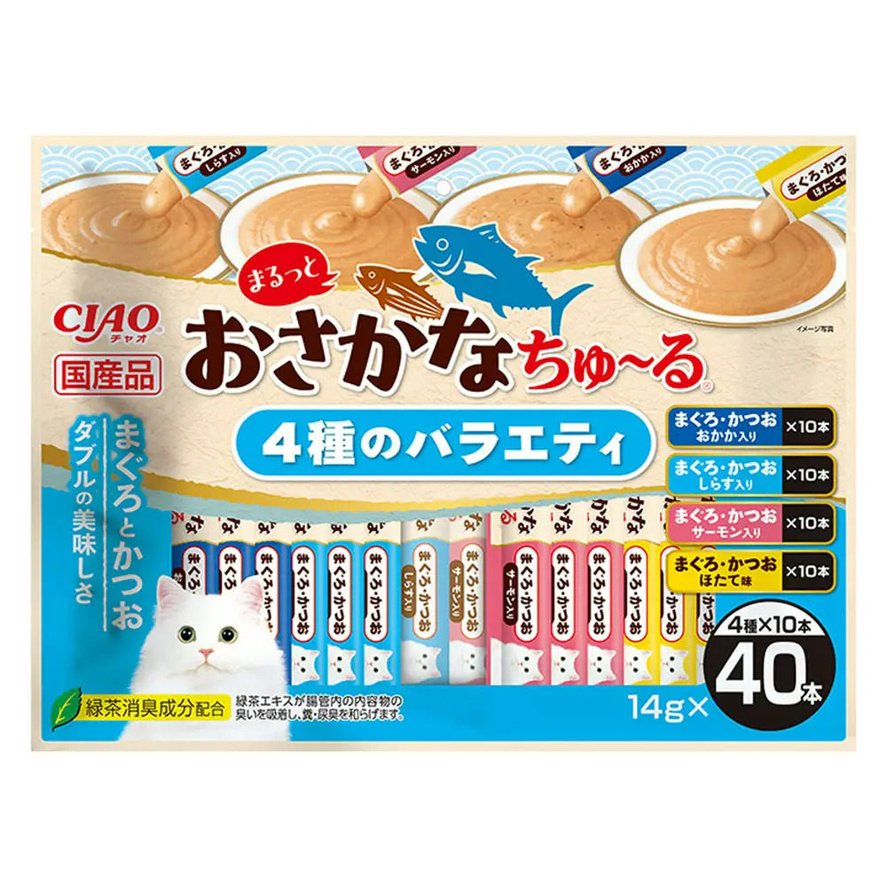 【果酱家】日本Ciao伊纳宝 金枪鱼鲣鱼混合猫条 猫零食湿粮,淘宝优惠券,粉丝福利购,淘宝优惠卷