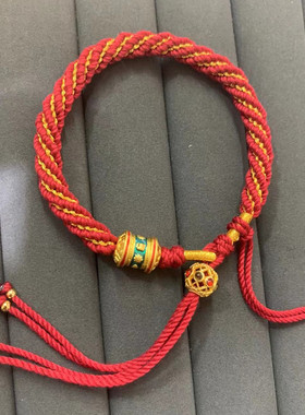 手工编织半成品 diy手链可穿唐卡扎基拉姆中国风男女情侣彩色手绳