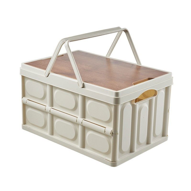 户外露营折叠收纳箱野餐篮子车载后备箱居家整理箱带防水袋带提手,淘宝优惠券,粉丝福利购,淘宝优惠卷