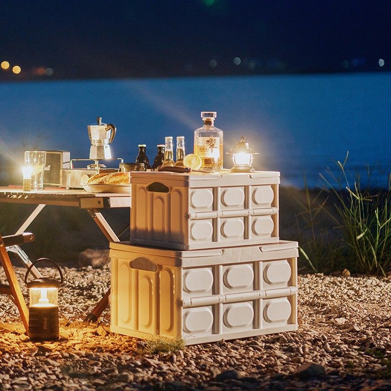 户外露营折叠收纳箱野餐篮子车载后备箱居家整理箱带防水袋带提手,淘宝优惠券,粉丝福利购,淘宝优惠卷