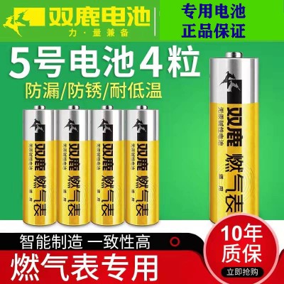 双鹿燃气表电池煤气表专用5号碱性高能电池1.5V天然气表专用电池-图0