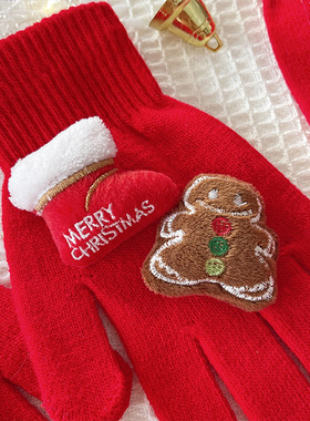 NewYearRedGlovesWomen'sWinter