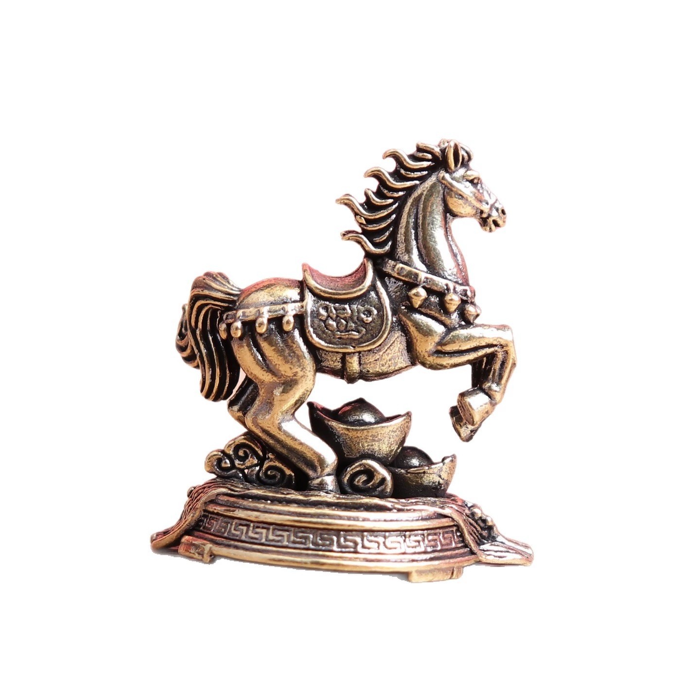 纯黄铜转盘马立马有钱生肖马踩钱复古实心装饰桌面茶宠工艺品摆件,淘宝优惠券,粉丝福利购,淘宝优惠卷