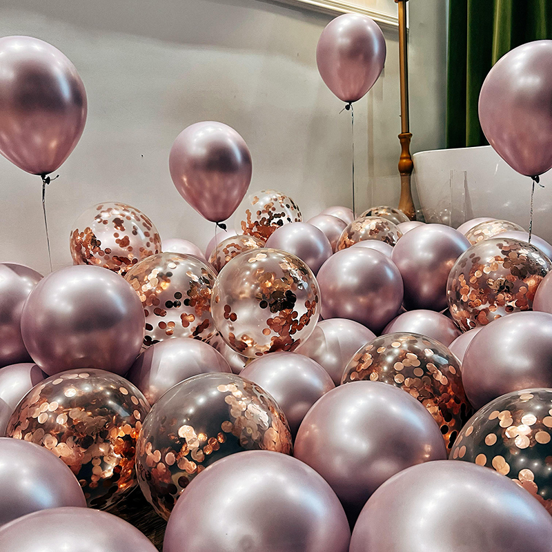 网红加厚乳胶气球开业儿童女孩周岁生日派对装饰场景布置汽球男孩 - 图0