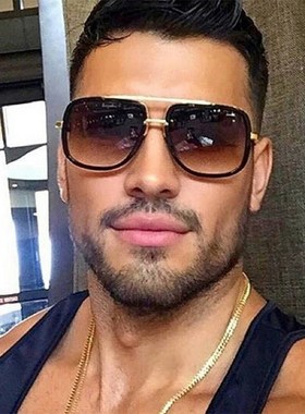 2019 Men big Sunglasses men Women Sun Glasses Square for men