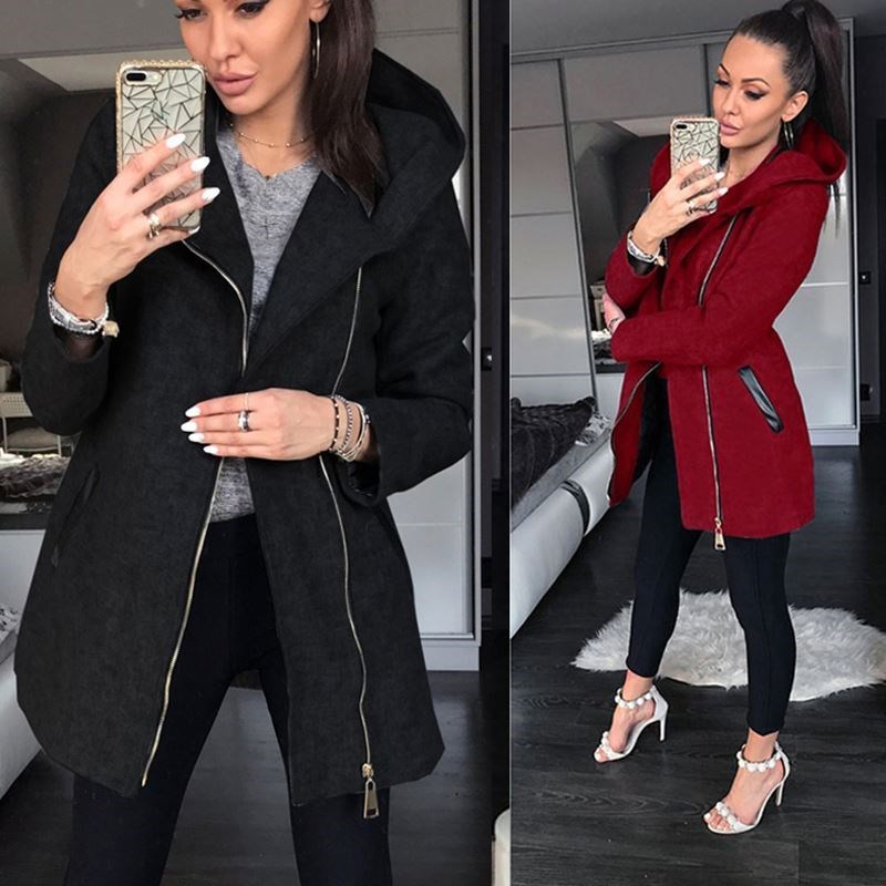 Women winter clothes warm Sweater plus size Long jacket coat-图1