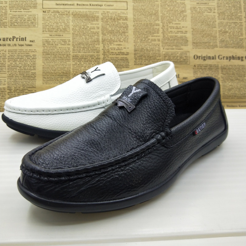 撤柜清仓真皮头层牛皮软底一脚蹬防滑豆豆鞋浅口驾车鞋休闲男皮鞋,淘宝优惠券,粉丝福利购,淘宝优惠卷