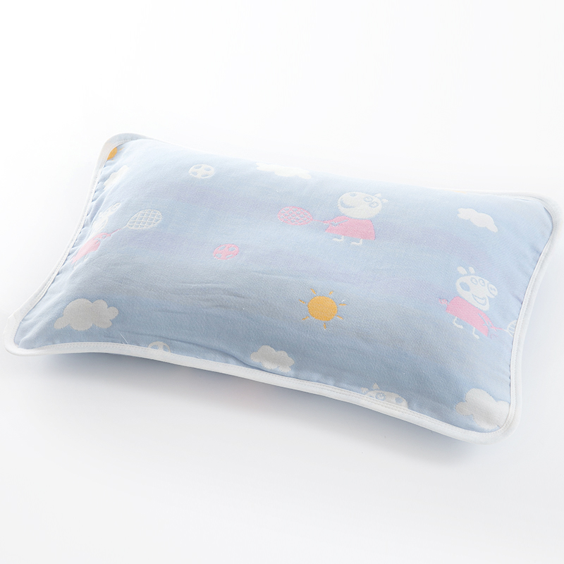 儿童枕套三层纯棉纱布夏季透气枕头套小号柔软吸汗婴儿枕套25x40 - 图3