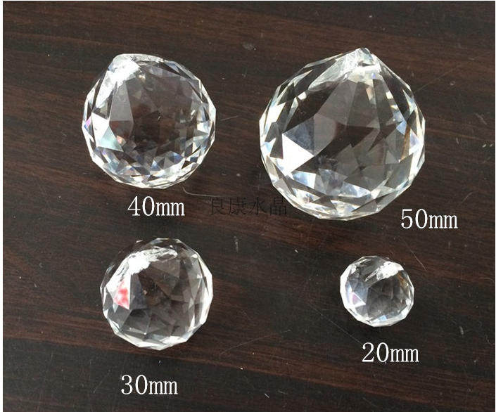 灯饰水晶球 40#灯饰球珠帘吊球吊坠子灯配件挂件30透明白色玻璃球,淘宝优惠券,粉丝福利购,淘宝优惠卷